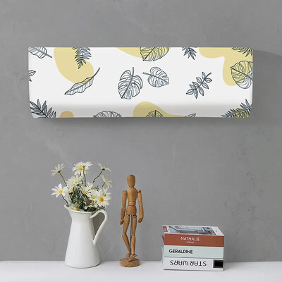 Tropical Leaves Printed Dust covers Πλένεται Κάλυμμα κλιματιστικού Κλιματισμός Αντηλιακό Κρεμαστό εσωτερικό προστατευτική θήκη