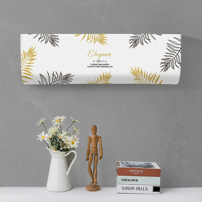 Tropical Leaves Printed Dust covers Πλένεται Κάλυμμα κλιματιστικού Κλιματισμός Αντηλιακό Κρεμαστό εσωτερικό προστατευτική θήκη