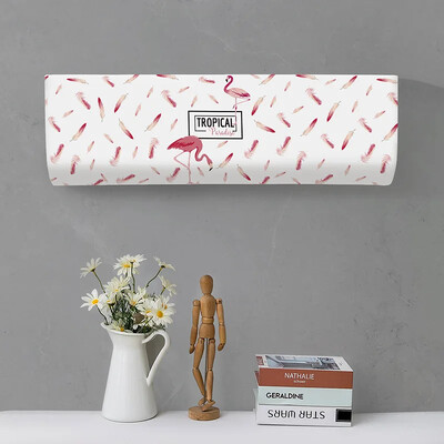 Tropical Leaves Printed Dust covers Πλένεται Κάλυμμα κλιματιστικού Κλιματισμός Αντηλιακό Κρεμαστό εσωτερικό προστατευτική θήκη