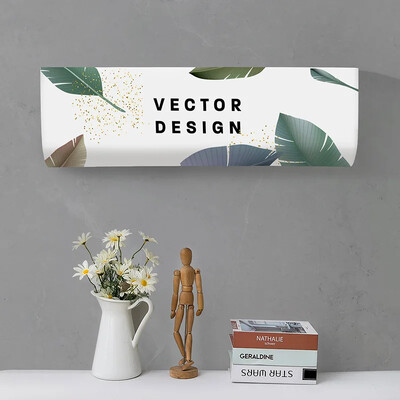 Tropical Leaves Printed Dust covers Πλένεται Κάλυμμα κλιματιστικού Κλιματισμός Αντηλιακό Κρεμαστό εσωτερικό προστατευτική θήκη