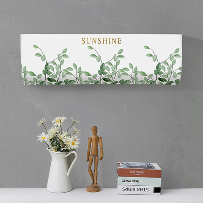 Tropical Leaves Printed Dust covers Πλένεται Κάλυμμα κλιματιστικού Κλιματισμός Αντηλιακό Κρεμαστό εσωτερικό προστατευτική θήκη