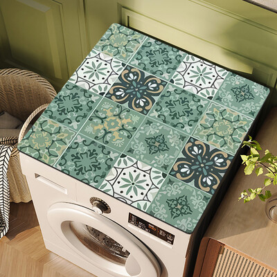 Καλύμματα ρετρό πλυντηρίου ντουλάπι ψυγείου Ψυγείο Πάνω προστατευτικό σκόνης Καφετιέρα Αποστράγγιση Μαξιλαράκι εισόδου πόρτας Χαλί μπάνιου