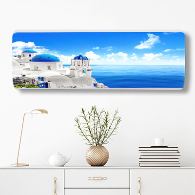 1 τεμ. Nordic Hanging Κάλυμμα κλιματιστικού Φορητή εκτύπωση Πλήρες υφασμάτινο προστατευτικό Κάλυμμα κλιματιστικού τοίχου