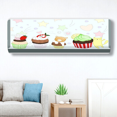 1 τεμ. Nordic Hanging Κάλυμμα κλιματιστικού Φορητή εκτύπωση Πλήρες υφασμάτινο προστατευτικό Κάλυμμα κλιματιστικού τοίχου