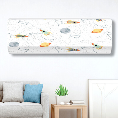 1 τεμ. Nordic Hanging Κάλυμμα κλιματιστικού Φορητή εκτύπωση Πλήρες υφασμάτινο προστατευτικό Κάλυμμα κλιματιστικού τοίχου