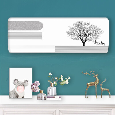 1 τεμ. Nordic Hanging Κάλυμμα κλιματιστικού Φορητή εκτύπωση Πλήρες υφασμάτινο προστατευτικό Κάλυμμα κλιματιστικού τοίχου