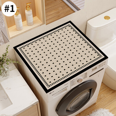 Prinditud pesumasina kaaned mikrolaineahi külmik ülemine kaitsekate kohvimasina äravoolupadi köögikruus plats