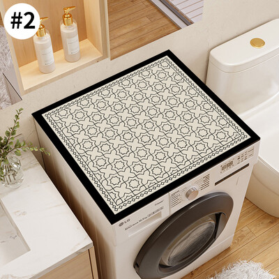 Prinditud pesumasina kaaned mikrolaineahi külmik ülemine kaitsekate kohvimasina äravoolupadi köögikruus plats