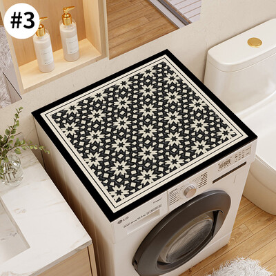 Prinditud pesumasina kaaned mikrolaineahi külmik ülemine kaitsekate kohvimasina äravoolupadi köögikruus plats