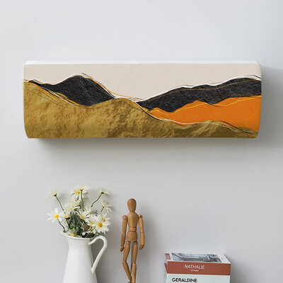 Geomeetriline kroonprint Kõikehõlmav tolmukate, õhukonditsioneeri kate, siseruumides lihtne puhastatav kate, õhukonditsioneeri kaitseümbris