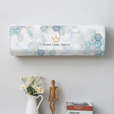 Geomeetriline kroonprint Kõikehõlmav tolmukate, õhukonditsioneeri kate, siseruumides lihtne puhastatav kate, õhukonditsioneeri kaitseümbris