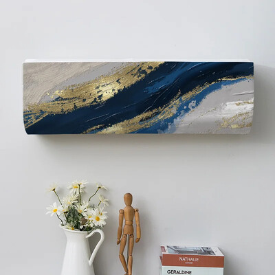 Geomeetriline kroonprint Kõikehõlmav tolmukate, õhukonditsioneeri kate, siseruumides lihtne puhastatav kate, õhukonditsioneeri kaitseümbris