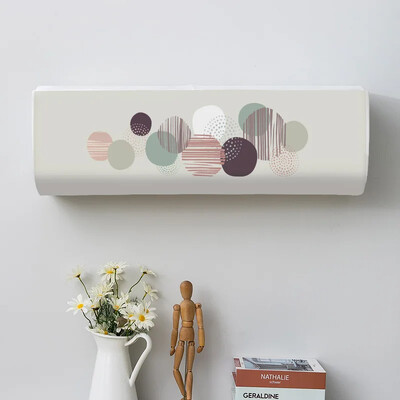 Geomeetriline kroonprint Kõikehõlmav tolmukate, õhukonditsioneeri kate, siseruumides lihtne puhastatav kate, õhukonditsioneeri kaitseümbris