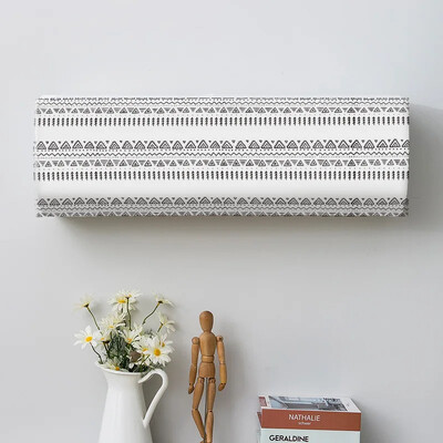 Geomeetriline kroonprint Kõikehõlmav tolmukate, õhukonditsioneeri kate, siseruumides lihtne puhastatav kate, õhukonditsioneeri kaitseümbris