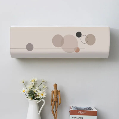 Geomeetriline kroonprint Kõikehõlmav tolmukate, õhukonditsioneeri kate, siseruumides lihtne puhastatav kate, õhukonditsioneeri kaitseümbris