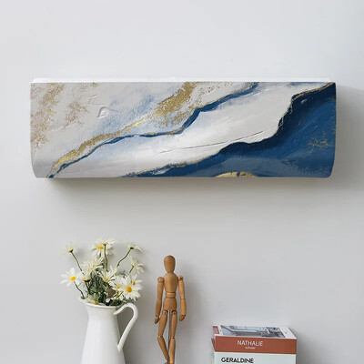 Geomeetriline kroonprint Kõikehõlmav tolmukate, õhukonditsioneeri kate, siseruumides lihtne puhastatav kate, õhukonditsioneeri kaitseümbris