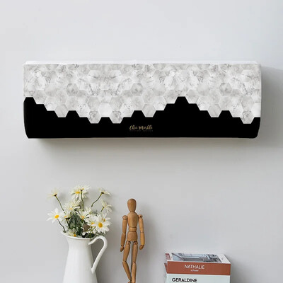 Geomeetriline kroonprint Kõikehõlmav tolmukate, õhukonditsioneeri kate, siseruumides lihtne puhastatav kate, õhukonditsioneeri kaitseümbris