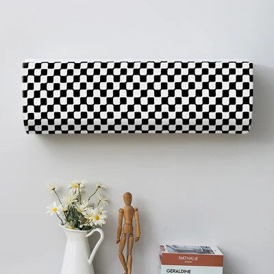 Geomeetriline kroonprint Kõikehõlmav tolmukate, õhukonditsioneeri kate, siseruumides lihtne puhastatav kate, õhukonditsioneeri kaitseümbris