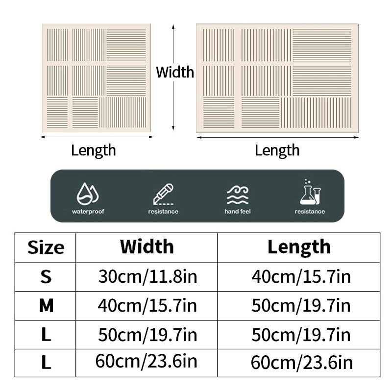 Ūdensnecaurlaidīgs veļas mazgājamās mašīnas pārsegs Mākslīgās ādas putekļu necaurlaidīgs paklājiņš Cepeškrāsns mikroviļņu paliktnis Putekļu paklājiņi Virtuves notekas paliktnis Mājas dekors