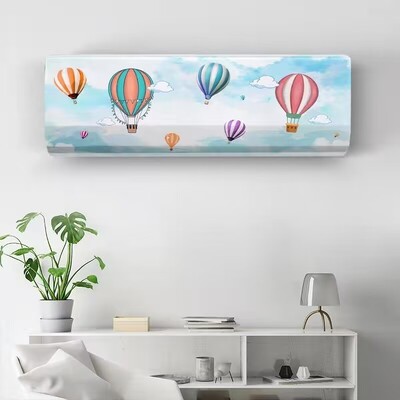 Κρεμαστό κάλυμμα κλιματιστικού Cartoon Fresh Patternair Conditioning Protector Επιτοίχιο Κάλυμμα κλιματισμού Nordic Decor