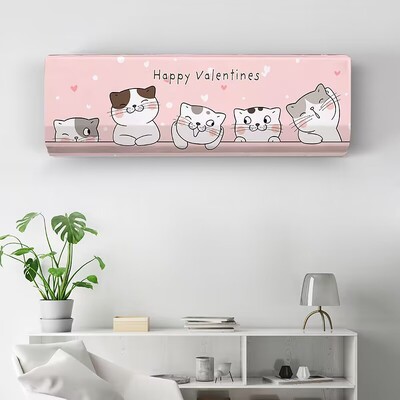 Κρεμαστό κάλυμμα κλιματιστικού Cartoon Fresh Patternair Conditioning Protector Επιτοίχιο Κάλυμμα κλιματισμού Nordic Decor
