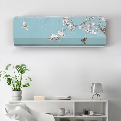 Κρεμαστό κάλυμμα κλιματιστικού Cartoon Fresh Patternair Conditioning Protector Επιτοίχιο Κάλυμμα κλιματισμού Nordic Decor