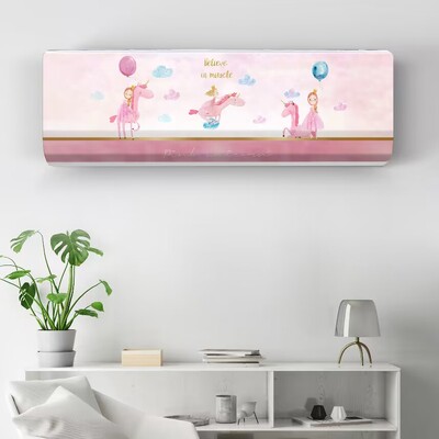 Κρεμαστό κάλυμμα κλιματιστικού Cartoon Fresh Patternair Conditioning Protector Επιτοίχιο Κάλυμμα κλιματισμού Nordic Decor