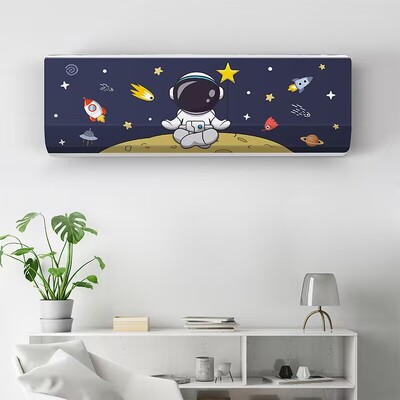 Κρεμαστό κάλυμμα κλιματιστικού Cartoon Fresh Patternair Conditioning Protector Επιτοίχιο Κάλυμμα κλιματισμού Nordic Decor