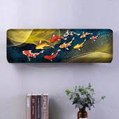 Uus õhukonditsioneeri kate tolmulapp täiskomplektiga kodukaunistus seinale paigaldatava õhukonditsioneeri seina tolmukaitse jaoks