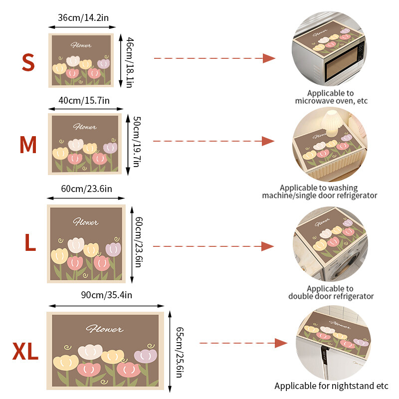Ziedu apdrukas veļas mazgājamā mašīna Putekļu pārsegs Trauku žāvēšanas paklājiņš Galds Absorbējošais paklājiņš Mikroviļņu krāsns Putekļu pārsegs Virtuve Vannas istabas aksesuāri