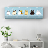 Prinditud rippuv õhukonditsioneeri tolmukate Põhjamaade stiilis kodukaunistus Prinditud konditsioneeri kate Kodukaunistused