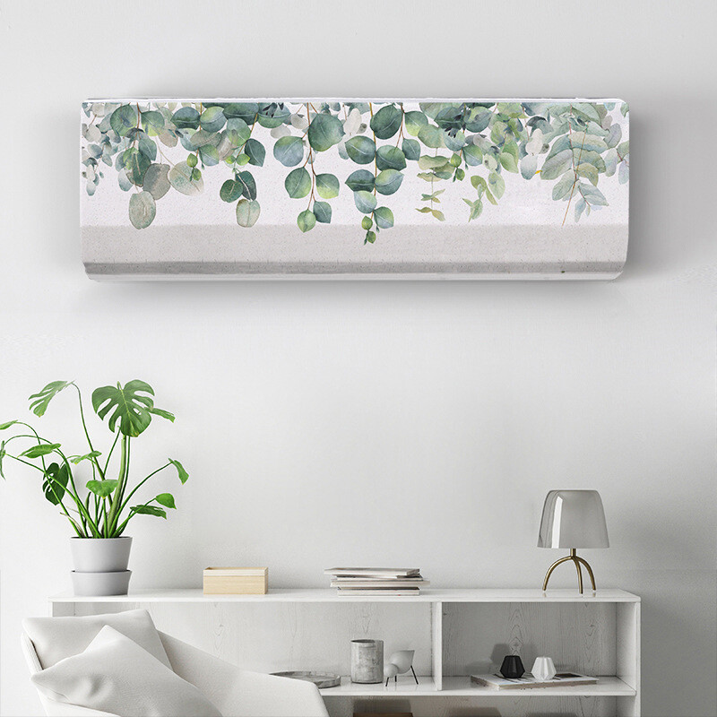 Prinditud rippuv õhukonditsioneeri tolmukate Põhjamaade stiilis kodukaunistus Prinditud konditsioneeri kate Kodukaunistused