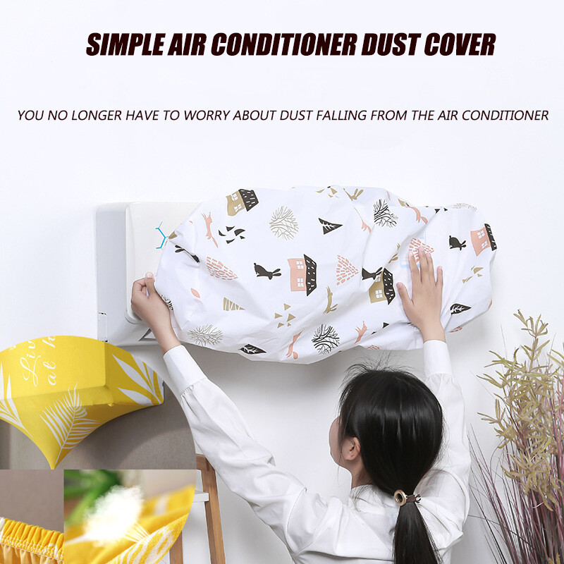 Kõikehõlmav rippuv õhukonditsioneeri kate Kõrgeelastne hingav eemaldatav universaalne tolmukate Populaarsed kodutarbed