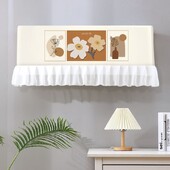 Κάλυμμα κλιματιστικού 2024 Έντυπη υφασμάτινη προστατευτική θήκη Ανθεκτική στη σκόνη Κρεμαστή Κλιματισμός Υπνοδωμάτιο Εσωτερικά Καλύμματα Διακόσμηση σπιτιού