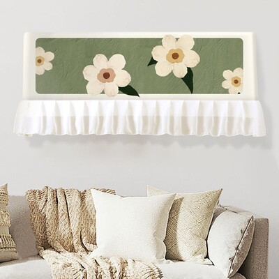 Κάλυμμα κλιματιστικού 2024 Έντυπη υφασμάτινη προστατευτική θήκη Ανθεκτική στη σκόνη Κρεμαστή Κλιματισμός Υπνοδωμάτιο Εσωτερικά Καλύμματα Διακόσμηση σπιτιού