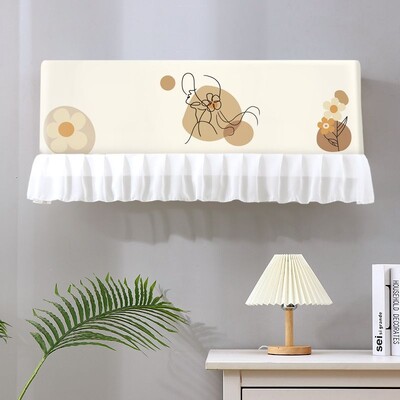 Κάλυμμα κλιματιστικού 2024 Έντυπη υφασμάτινη προστατευτική θήκη Ανθεκτική στη σκόνη Κρεμαστή Κλιματισμός Υπνοδωμάτιο Εσωτερικά Καλύμματα Διακόσμηση σπιτιού