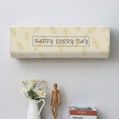 Mitmevärvilise kolmnurga geomeetriaga prinditud tolmukatted kliimaseadme kate siseruumides majapidamises rippuva kliimaseadme kaitseümbris