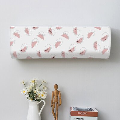 Mitmevärvilise kolmnurga geomeetriaga prinditud tolmukatted kliimaseadme kate siseruumides majapidamises rippuva kliimaseadme kaitseümbris