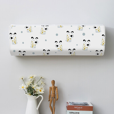 Mitmevärvilise kolmnurga geomeetriaga prinditud tolmukatted kliimaseadme kate siseruumides majapidamises rippuva kliimaseadme kaitseümbris