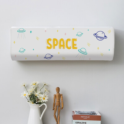 Mitmevärvilise kolmnurga geomeetriaga prinditud tolmukatted kliimaseadme kate siseruumides majapidamises rippuva kliimaseadme kaitseümbris