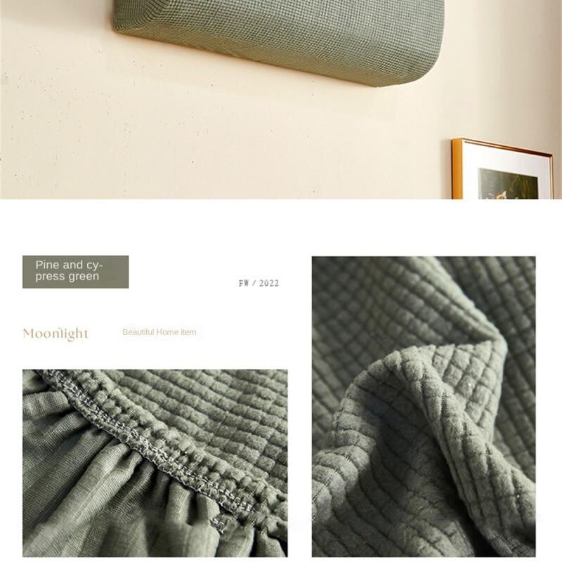 1vnt oro kondicionieriaus apsauginis dangtelis nuo dulkių Vienspalvis namų dekoras Minkštas sieninis apsauginis apsauginis dangtelis, lengvai valomas klasikinis dulkių dangtelis