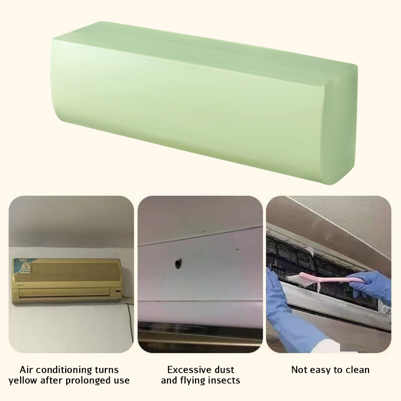 1vnt dulkėms atsparus oro kondicionavimo dangtelis, montuojamas ant sienos, elastingumas, lengvai valomas dulkių dangtelis namų dekoro oro kondicionieriaus apsauga
