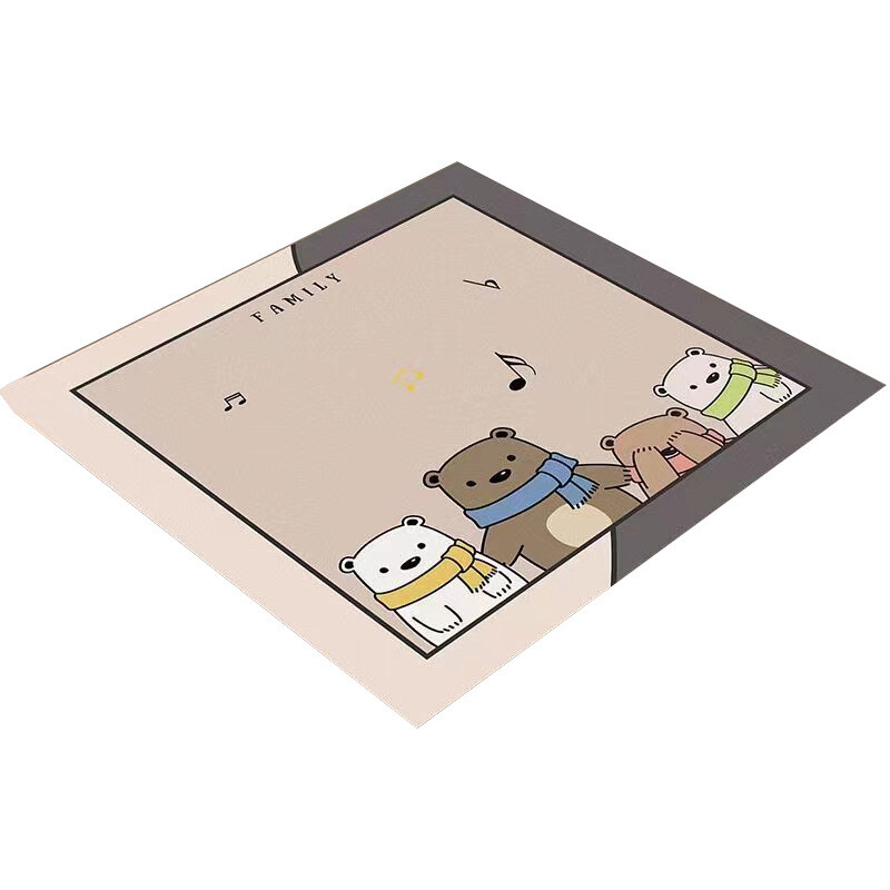 Karikatūras bungu veļas mazgājamās mašīnas paklājiņš sauļošanās līdzeklis diatomu dubļu ledusskapis putekļu pārsegs audums dvielis ūdensizturīgs naktsgaldiņa paklājiņš