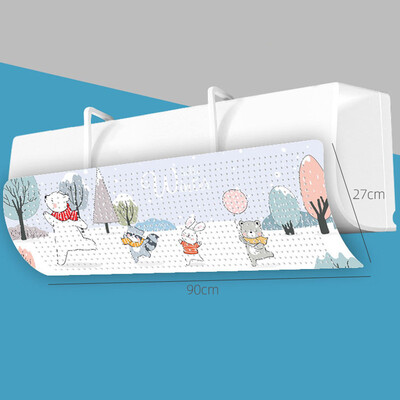 90 * 27 cm oro kondicionieriaus priekinio stiklo apsauga nuo tiesioginio pūtimo keičiamo dydžio vėjo kreiptuvo dangtelis