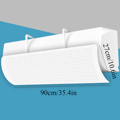 90 * 27 cm oro kondicionieriaus priekinio stiklo apsauga nuo tiesioginio pūtimo keičiamo dydžio vėjo kreiptuvo dangtelis