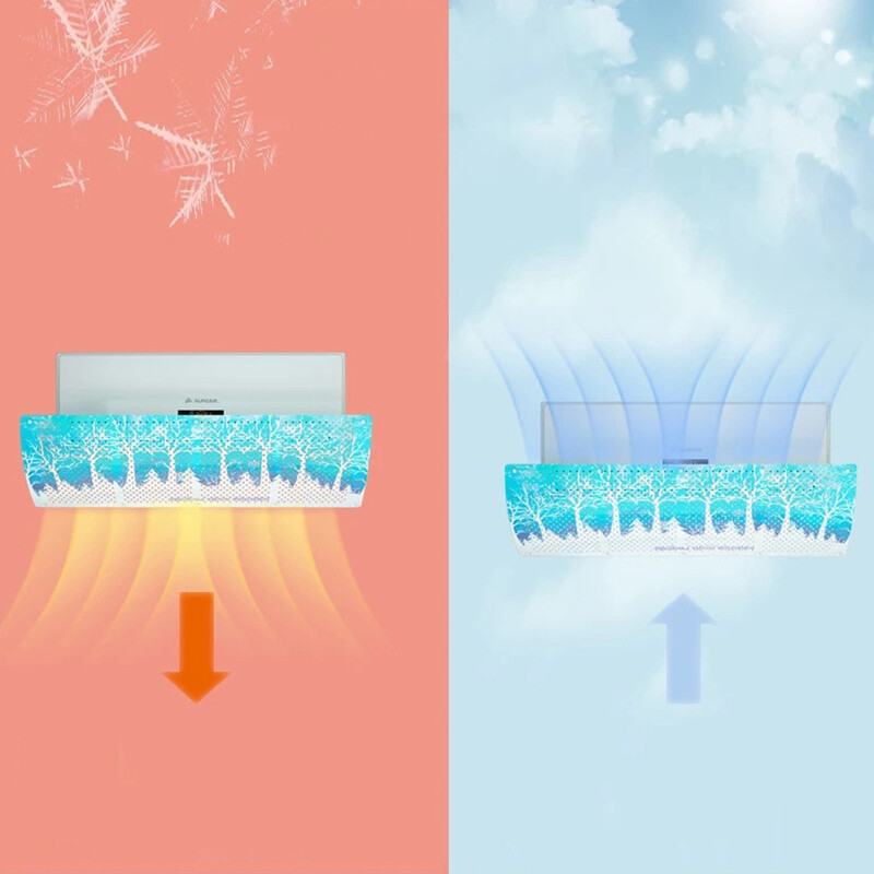 90 * 27 cm oro kondicionieriaus priekinio stiklo apsauga nuo tiesioginio pūtimo keičiamo dydžio vėjo kreiptuvo dangtelis