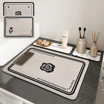 Super Absorbent Mat Veļasmašīna Putekļu pārsegs Virtuves paliktnis Vannas istabas Pretslīdēšanas grīda Durvis Grīdas Paklājiņi Ledusskapis Putekļu necaurlaidīgs paliktnis