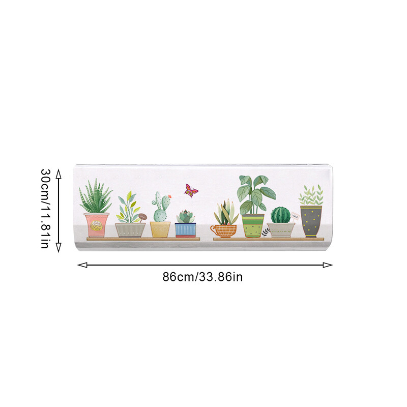 Pakabinamas oro kondicionieriaus dangtelis nuo dulkių Pakabinamas oro kondicionieriaus gaubto apsauginis dangtelis Mažas ir gaivus stilius