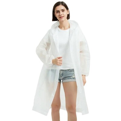 Vodootporna kišna kabanica za djecu i odrasle za višekratnu upotrebu EVA kišni pončo za djecu Djevojke Žene Prozirno prozirno kišno odijelo za studente