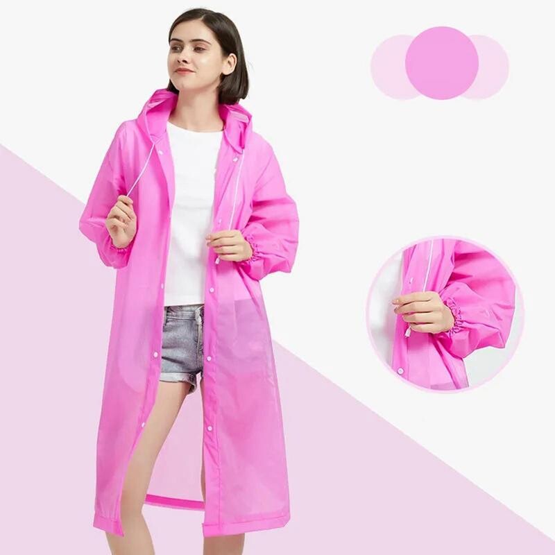Vodootporna kišna kabanica za djecu i odrasle za višekratnu upotrebu EVA kišni pončo za djecu Djevojke Žene Prozirno prozirno kišno odijelo za studente